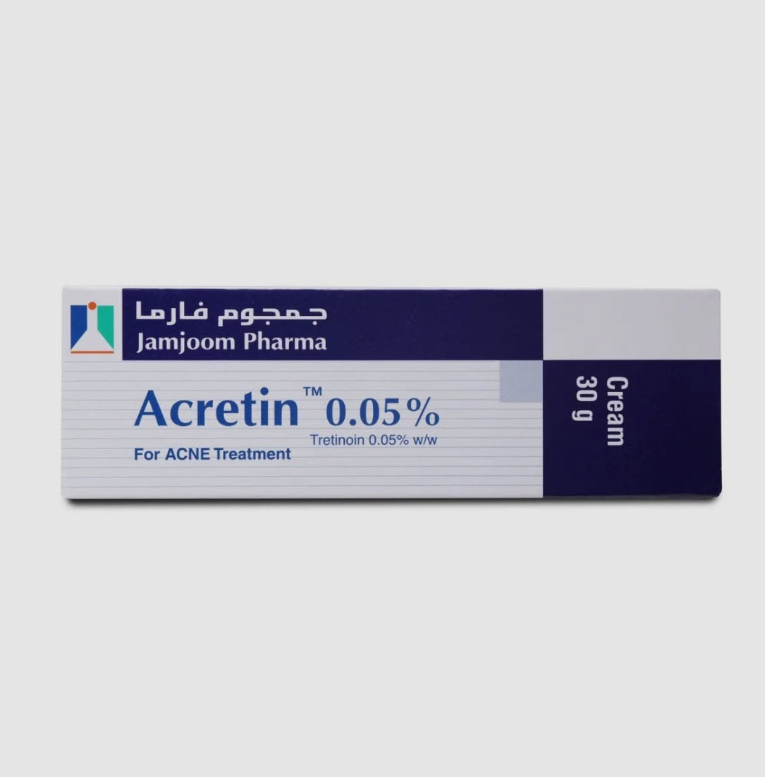 Acretin 0.05% Cream for Acne (Tretinoin) 30g