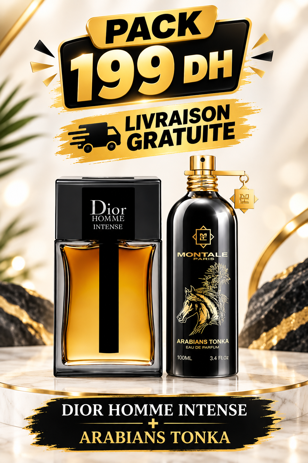 Pack Dior homme intense & Arabian Tonka livraison gratuite