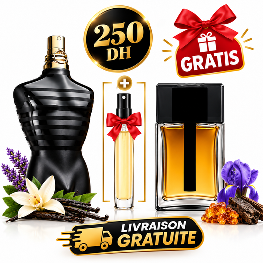 Pack dior homme intense + le male le parfum + decant gratuit