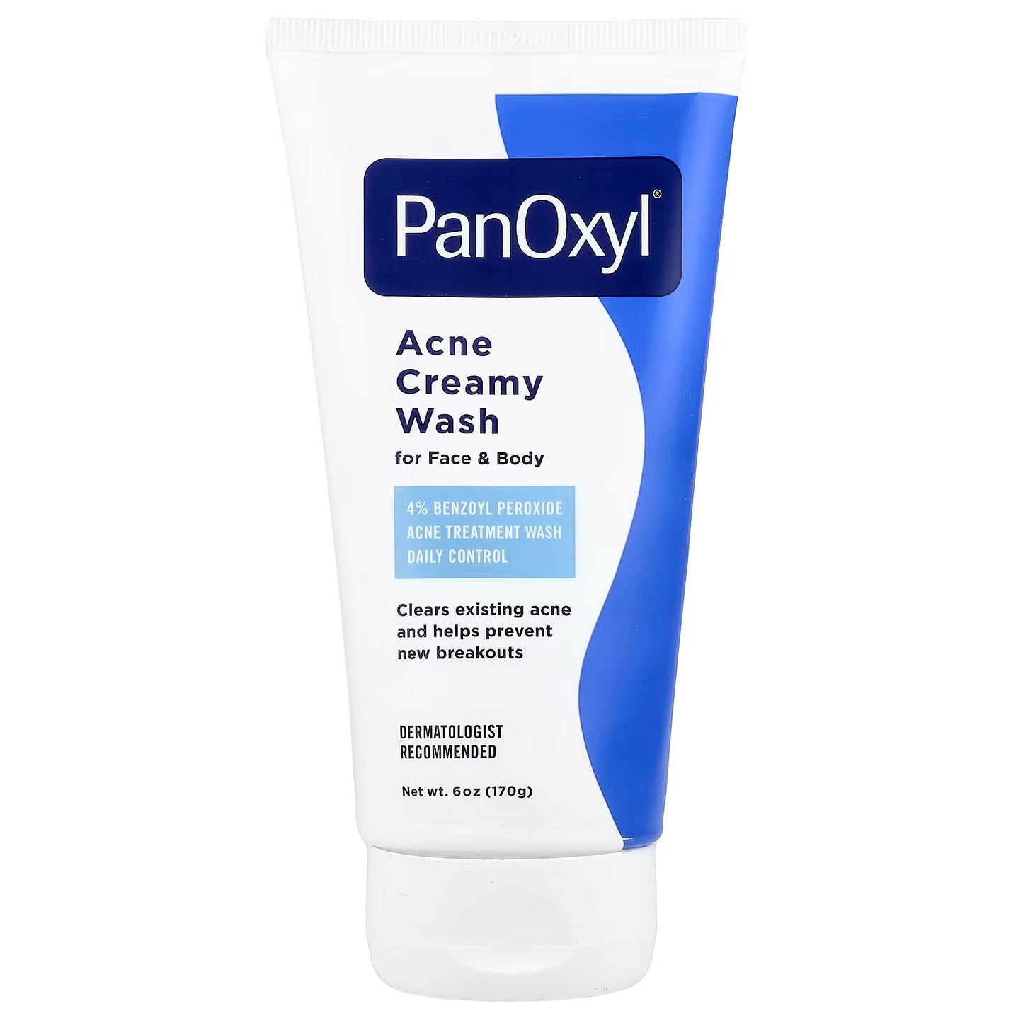 PanOxyl® Acne Creamy Wash Benzoyl Peroxide 4% Daily Control 6oz | 170g