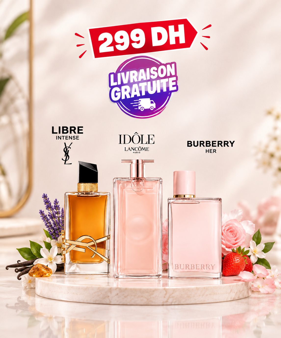 Pack idole ,Libre intense , Burberry her