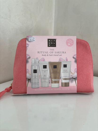 Rituals - Rituel Sakura Set Corps Taille Voyage avec Trousse Réutilisable