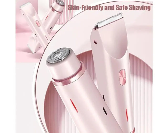 Dual Head Bikini Shaver Women, Comfort 2 en 1 Electric Lady Shaver, Trimmer de cabello eléctrico