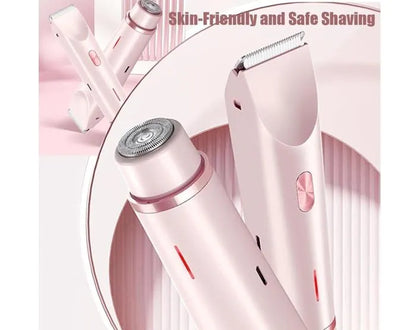 Dual Head Bikini Shaver Women, Comfort 2 en 1 Electric Lady Shaver, Trimmer de cabello eléctrico